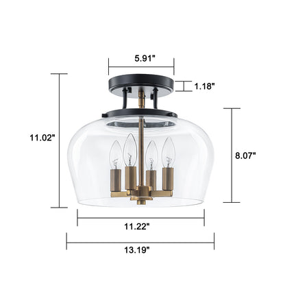 Glasyn Drum Ceiling Light