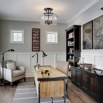 Glasyn Drum Ceiling Light