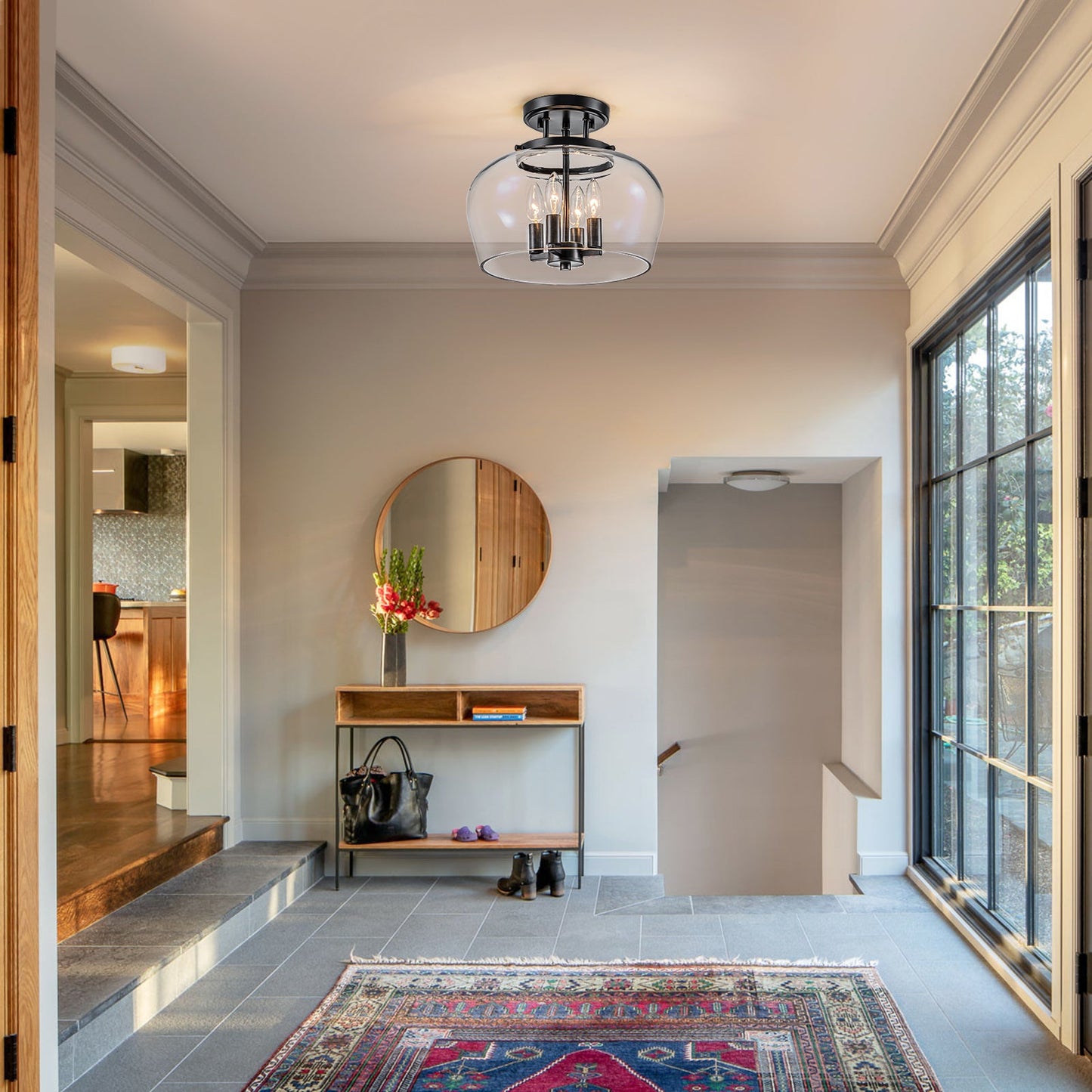 Glasyn Drum Ceiling Light