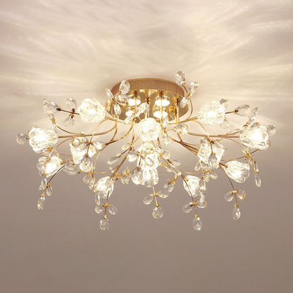 Crystal Blossom Ceiling Light