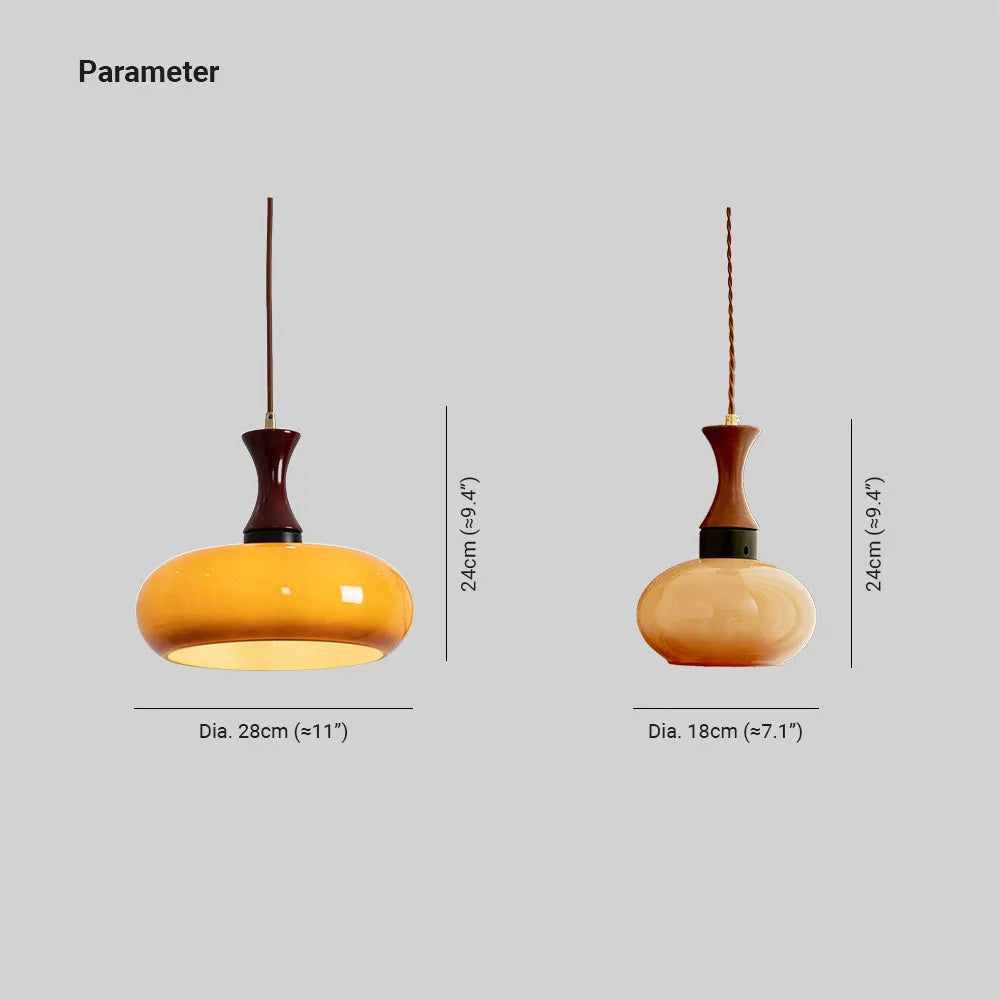 Luna Glass Plug In Pendant Light