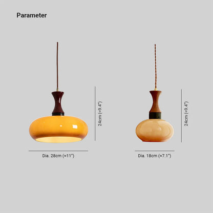 Luna Glass Plug In Pendant Light