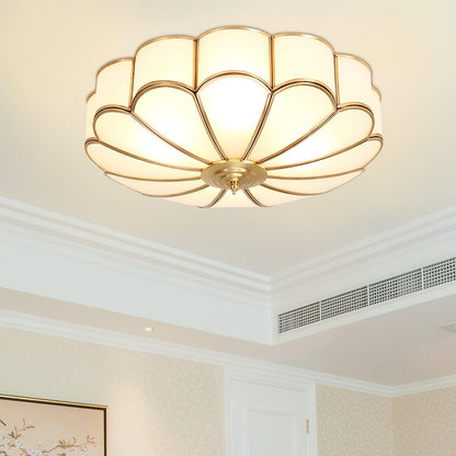 Floreva Frosted Glass Flower Ceiling Light
