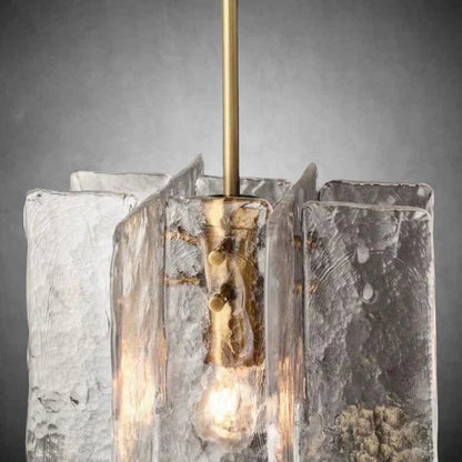Textured Glass Pendant Light
