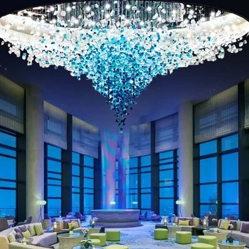Crystal Stone LED Chandelier