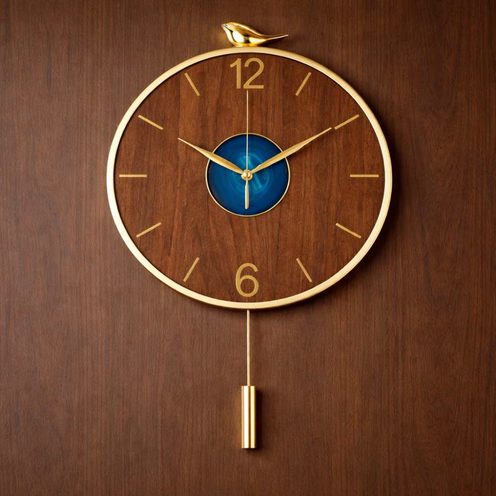 Wall Clock with Pendulum