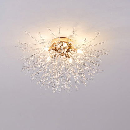 WOMO Dandelion Crystal Flush Mount Ceiling Light-WM1014