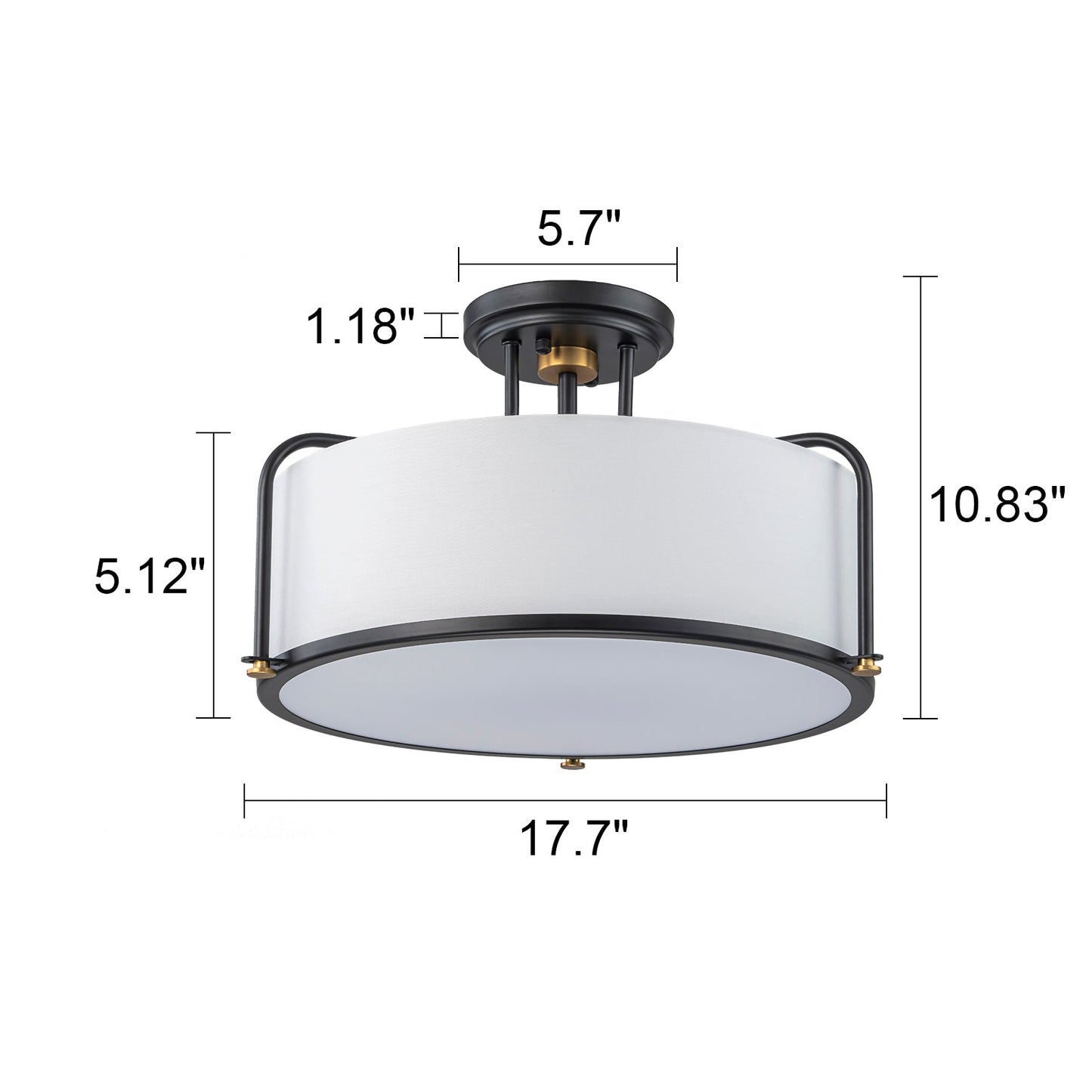 Druma Fabric Ceiling Light