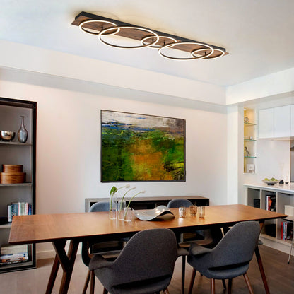 Circulo Wood LED Ceiling Light