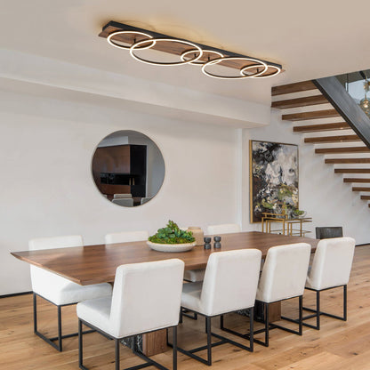 Circulo Wood LED Ceiling Light