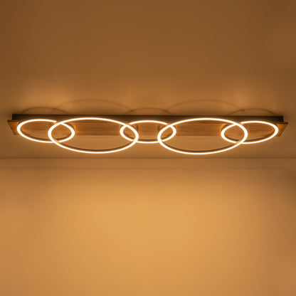 Circulo Wood LED Ceiling Light