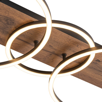 Circulo Wood LED Ceiling Light