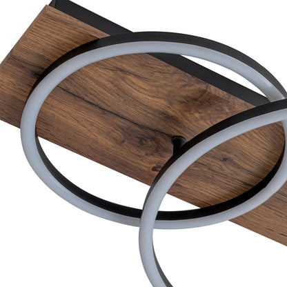 Circulo Wood LED Ceiling Light