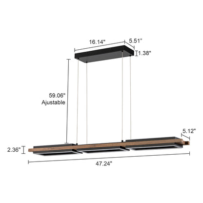 Linea Wood LED Pendant Light