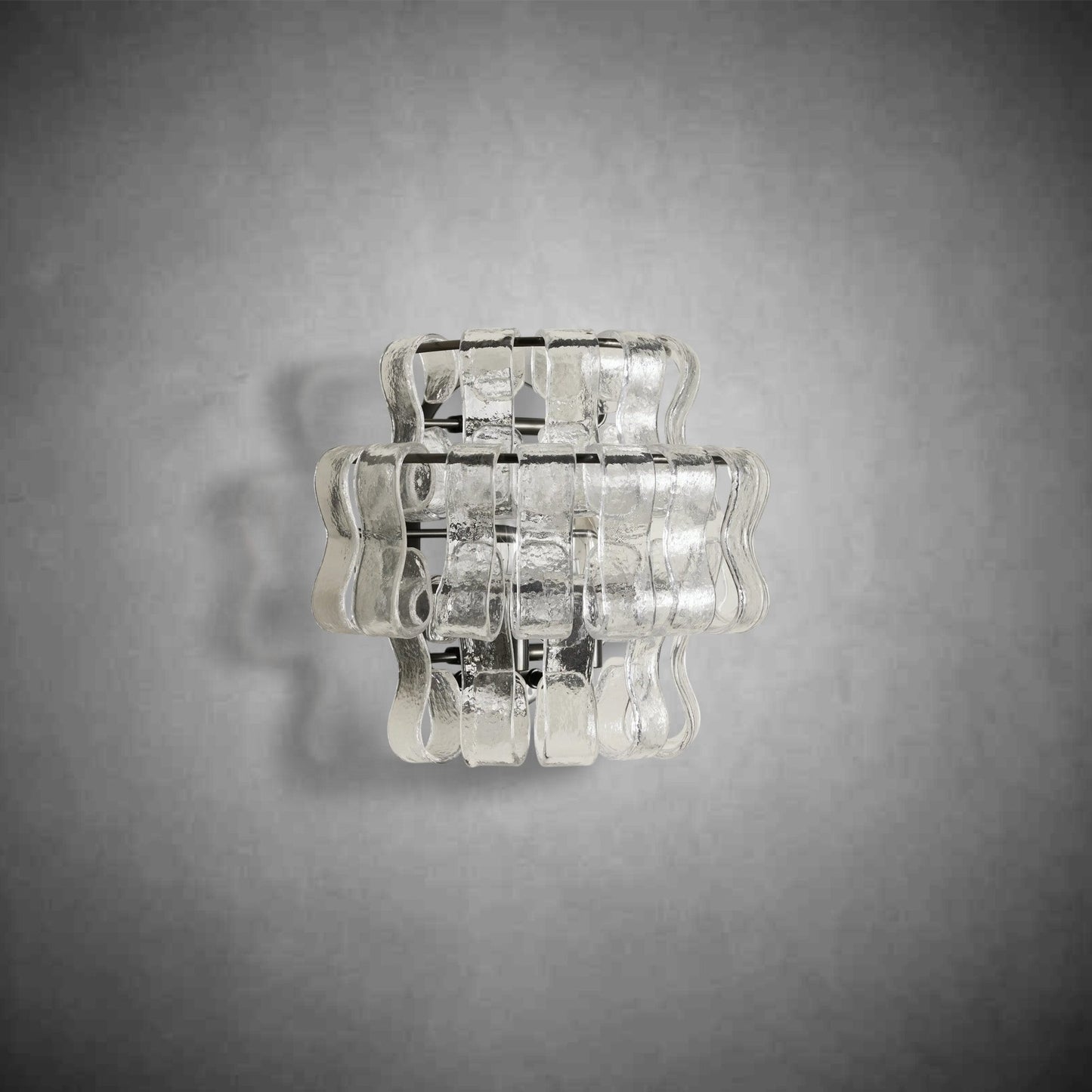 Textured Glass Wall Sconce