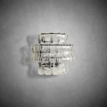 Textured Glass Wall Sconce