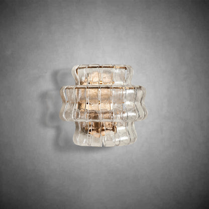 Textured Glass Wall Sconce