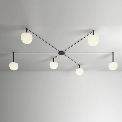 WOMO Custom Frosted Glass Globe Ceiling Light-WM1029