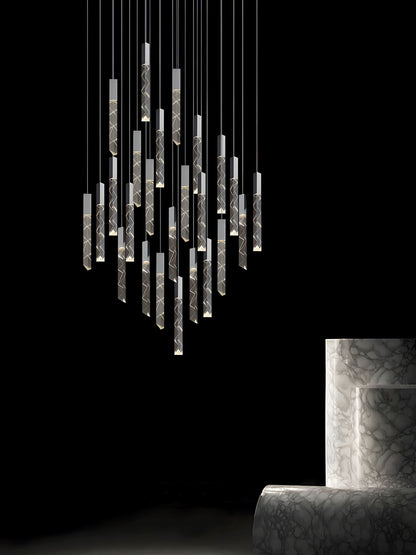 Luminous Cascade Chandelier