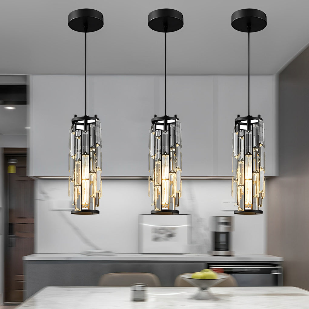 Crystal Tube Pendant Light
