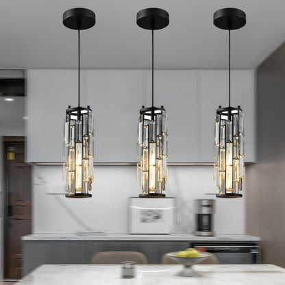 Crystal Tube Pendant Light