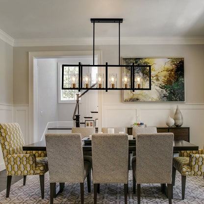Havenridge 6-Light Linear Cage Pendant Light