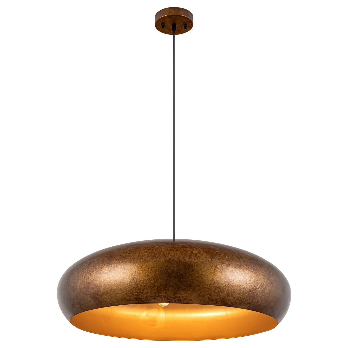 Aurelius Oversized Gold Dome Pendant Light