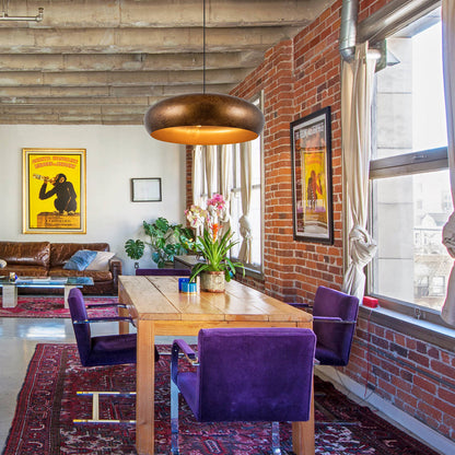 Aurelius Oversized Gold Dome Pendant Light