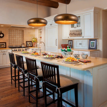 Aurelius Oversized Gold Dome Pendant Light