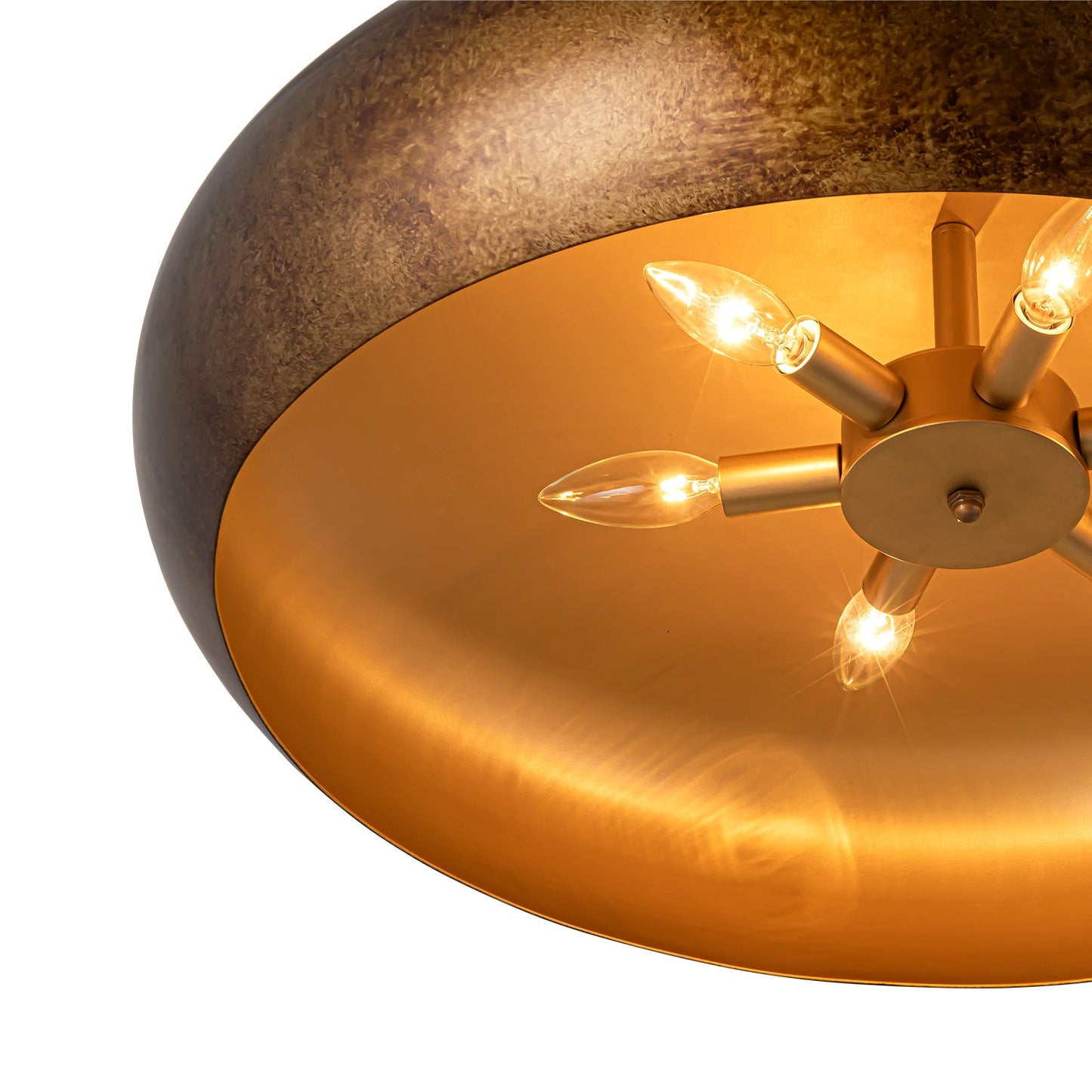 Aurelius Oversized Gold Dome Pendant Light