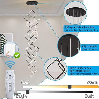 Asymmetrical LED Chandelier