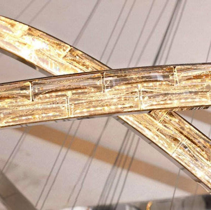 Crystal Spiral LED Chandelier
