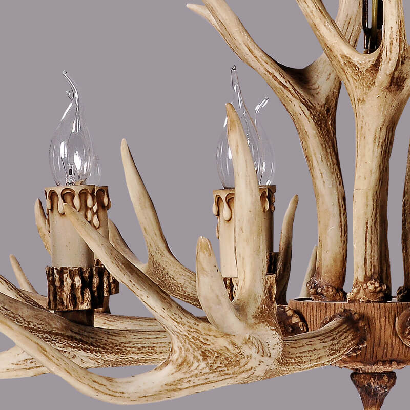 Rustic Antler Style Chandelier Light
