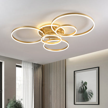 Modern Ring LED Flush Mount Ceiling Light