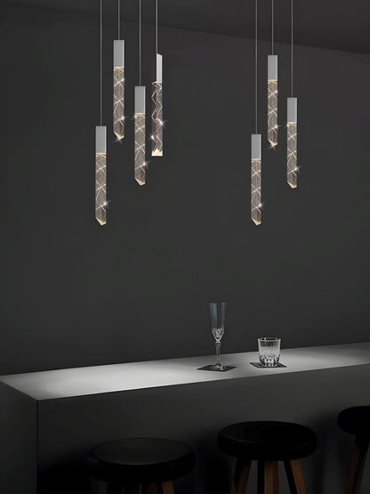 Luminous Cascade Chandelier