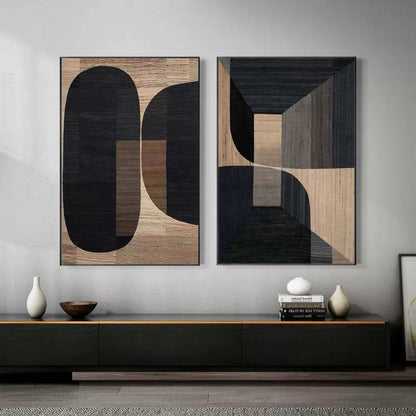 Textured Wabi-Sabi Canvas Painting Set