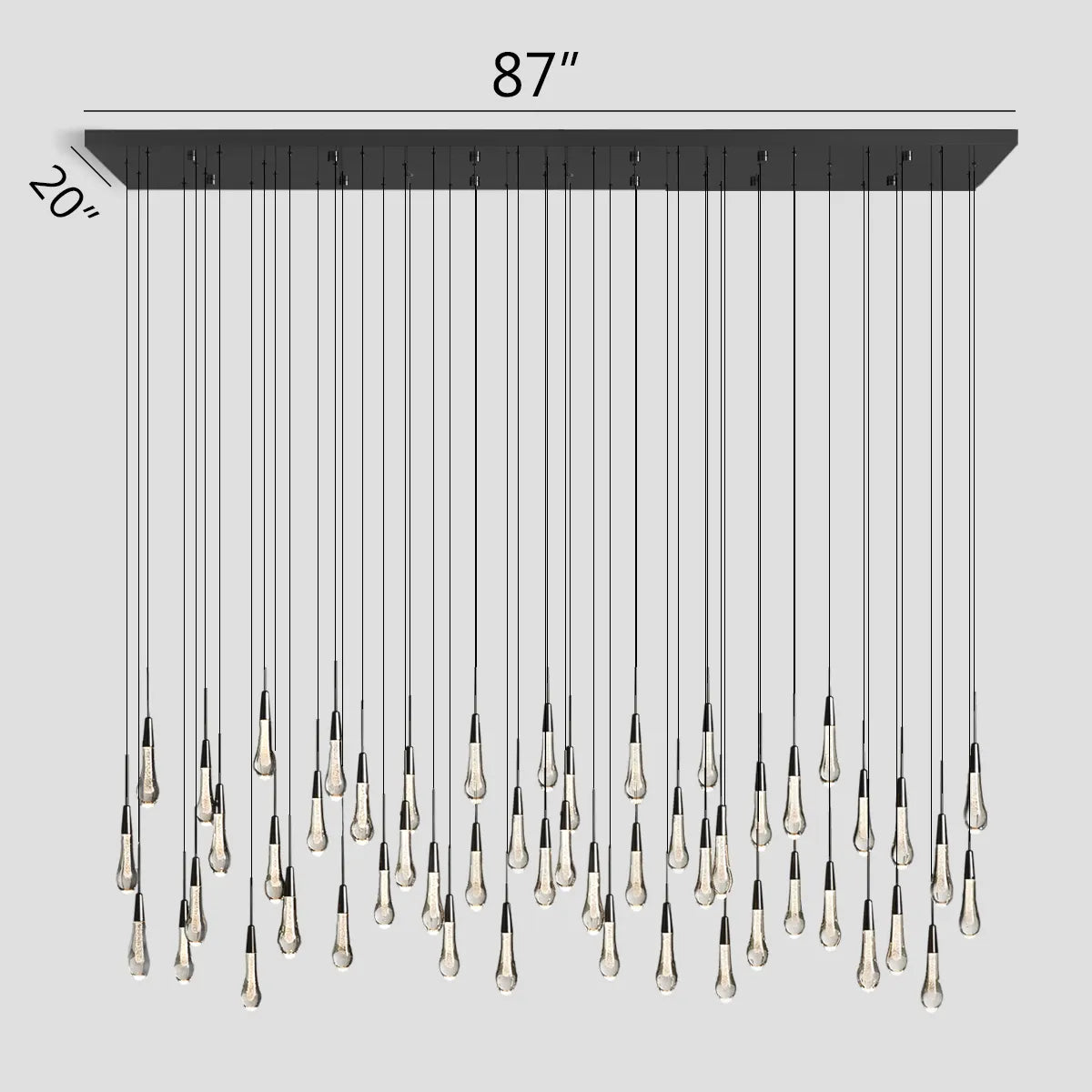 Soltaire Raindrop LED Chandelier