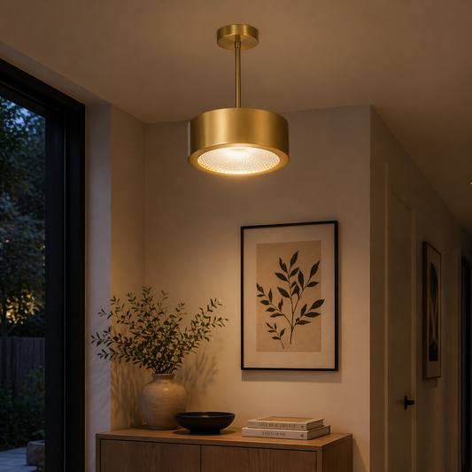 Modern Gold Round LED Ceiling Light
