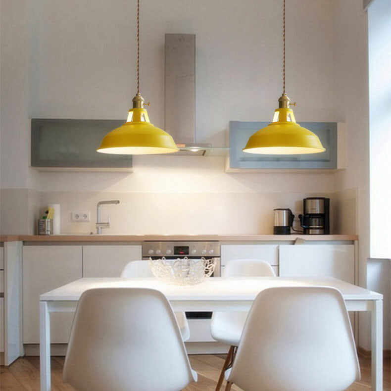 Industrial Vintage Barn Shade Pendant Light