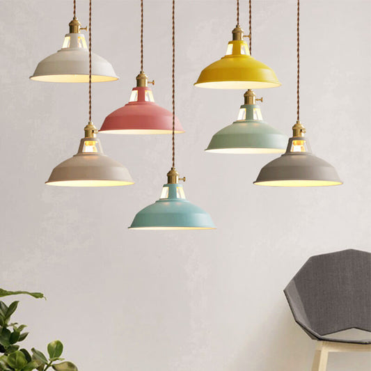 Industrial Vintage Barn Shade Pendant Light