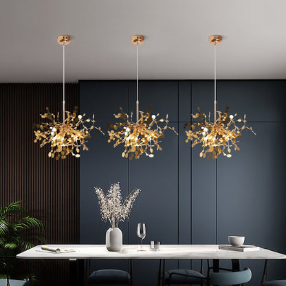 Flora Metallic Chandelier