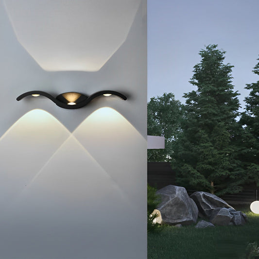 Wave Seagull LED Outdoor Wall Light