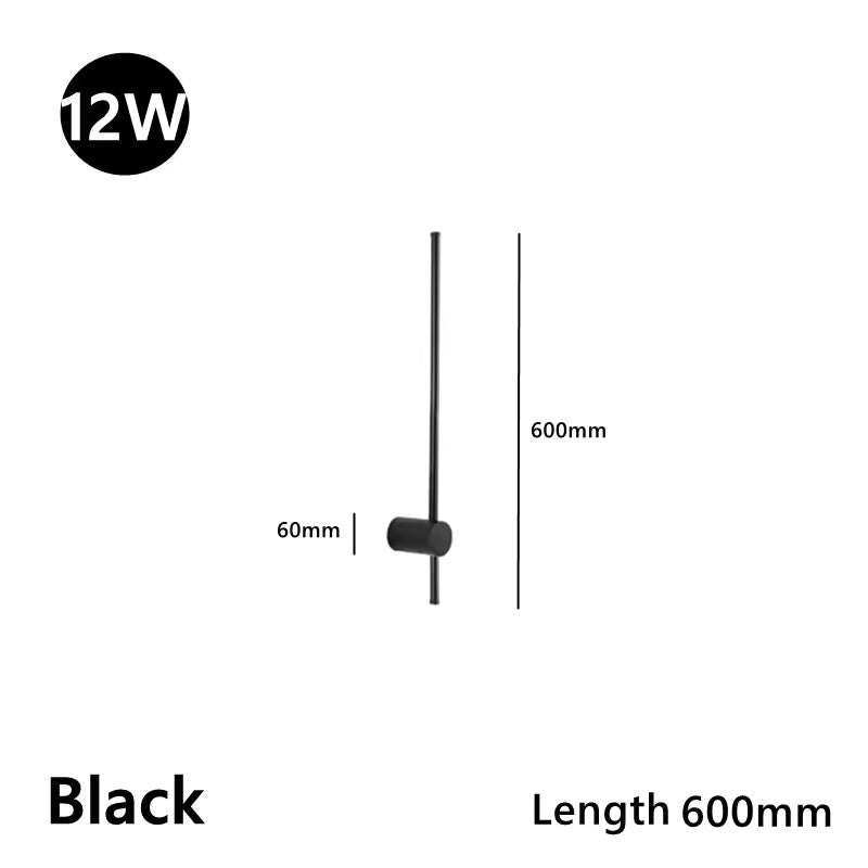 Rotating LED Line Wall Lamp