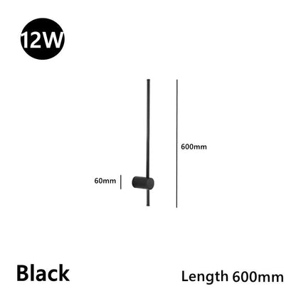 Rotating LED Line Wall Lamp