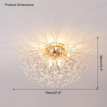 WOMO Dandelion Crystal Flush Mount Ceiling Light-WM1014