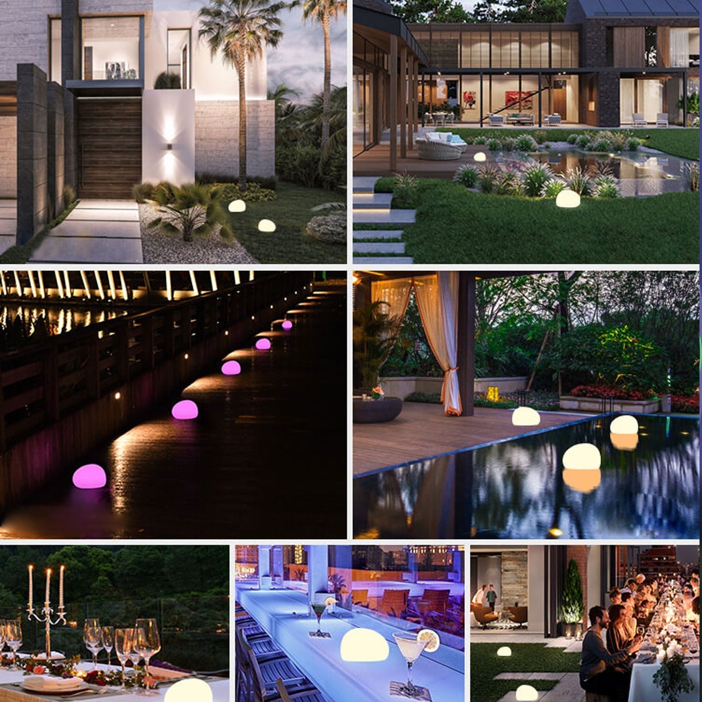 Solar LED Outdoor Glow Ball Light