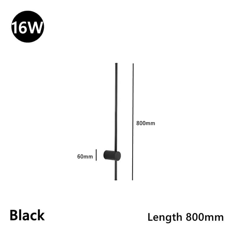 Rotating LED Line Wall Lamp