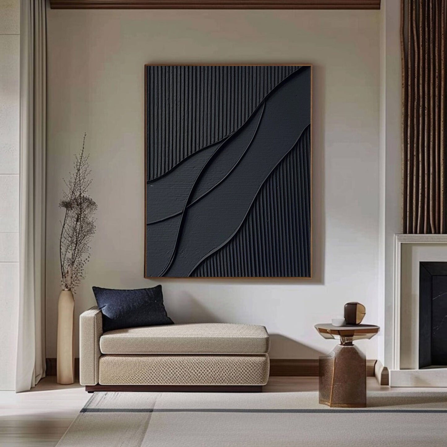 Minimalist Textured Canvas Painting