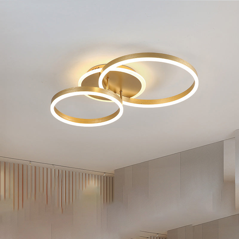 Modern Ring LED Flush Mount Ceiling Light