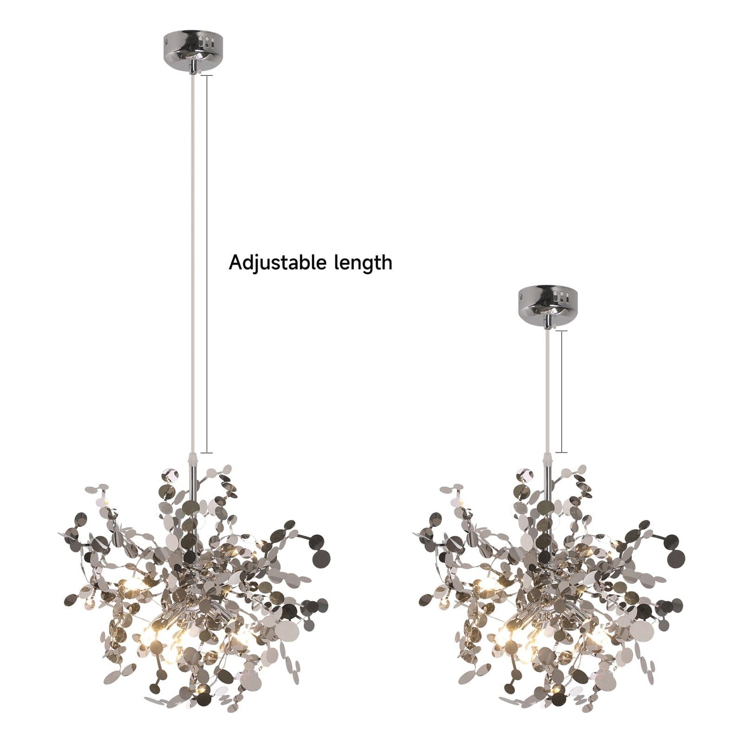 Flora Metallic Chandelier